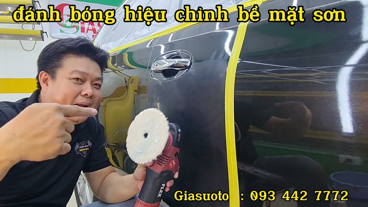 Đánh bóng hiệu chỉnh bề mặt sơn . Phương pháp đánh bóng cơ bản, anh em kỷ thuật viên có thể làm tốt