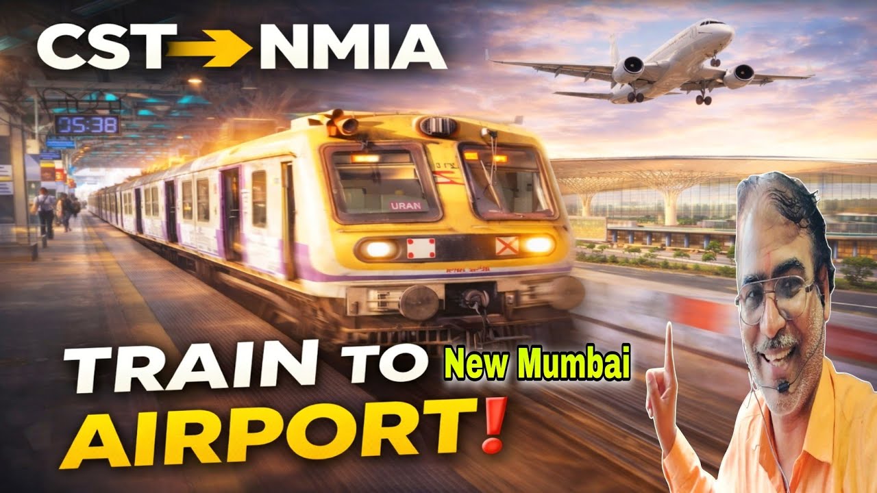 Train to Navi Mumbai International Airport – Mumbai CST Local Train Journey