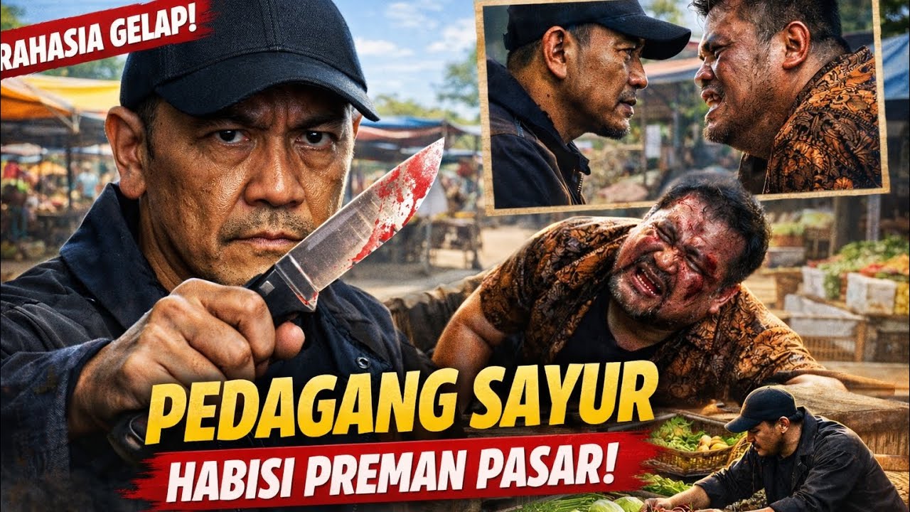 PEDAGANG SAYUR YANG DIPalak TIAP HARI TERNYATA RAJA BAYANGAN, BOS PREMAN PASAR LENYAP DALAM SEMALAM!