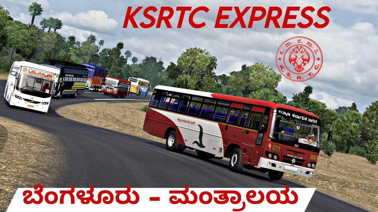   | BENGALURU TO  MANTRALAYA |  BY KKRTC EXPRESS KSRTC  RUSH RUDE [ TRS GAMING YT ]