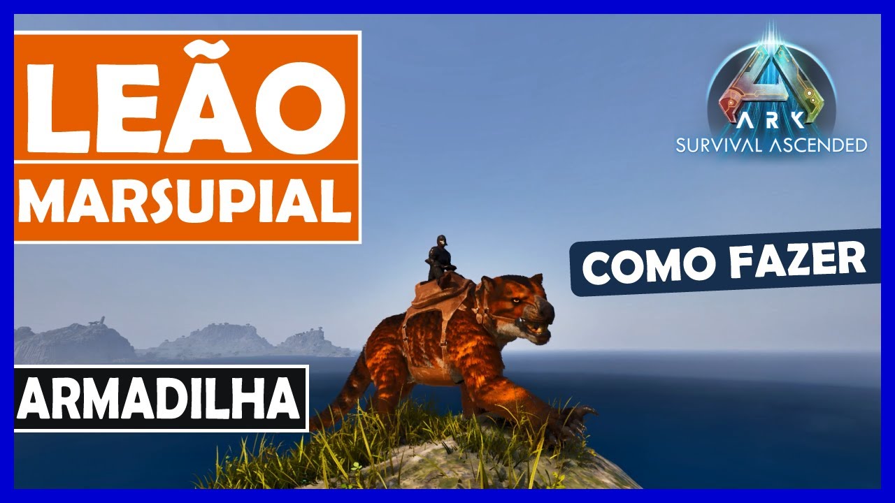 Armadilha FÁCIL para LEÃO MARSUPIAL (Como Fazer) - Ark Ascended