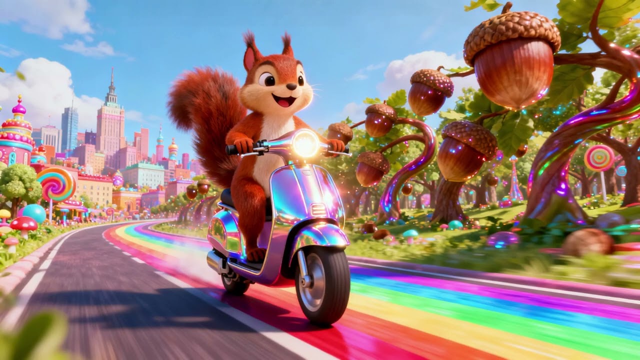 Wiewiórka i hulajnoga 🐿️🛴 | Muzyczna przygoda po lesie 🌳✨