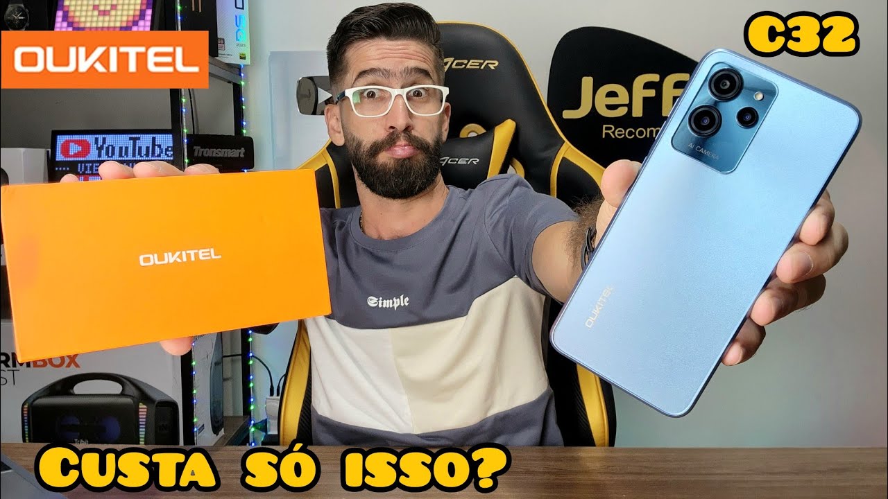 SÓ 667 REAIS! OUKITEL C32 8GB/128GB: É um bom smartphone? Vale a Pena? (Análise Completa)