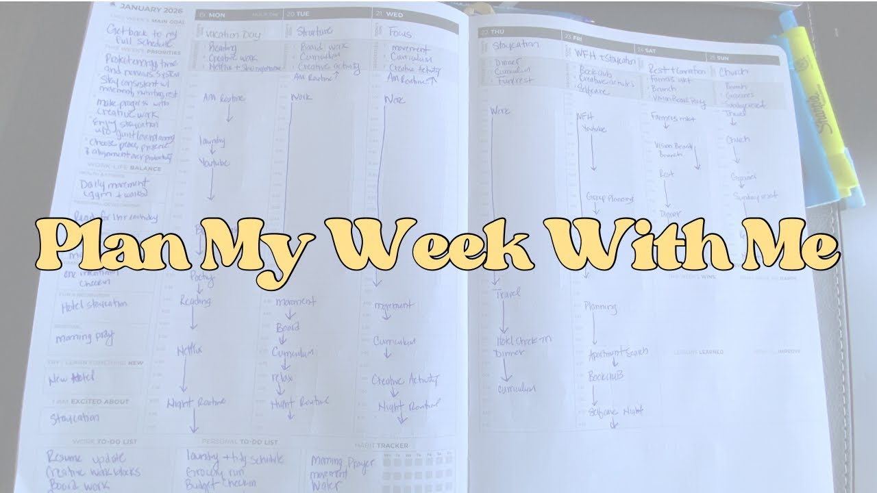 Plan My Week With Me | Resetting My Life, Health & Routines