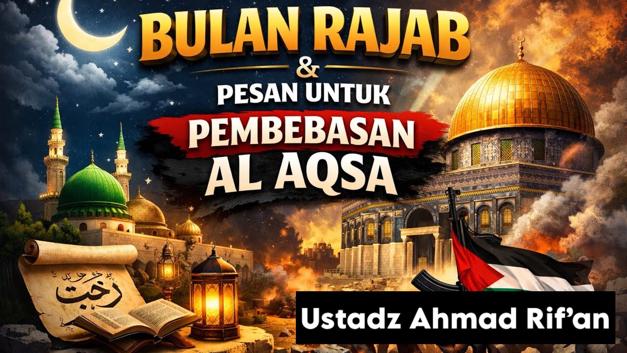 Bulan Rajab & Pesannya untuk pembebasan Al-Aqsa | Kajian Rutin ~ Ustadz Ahmad Rif’an