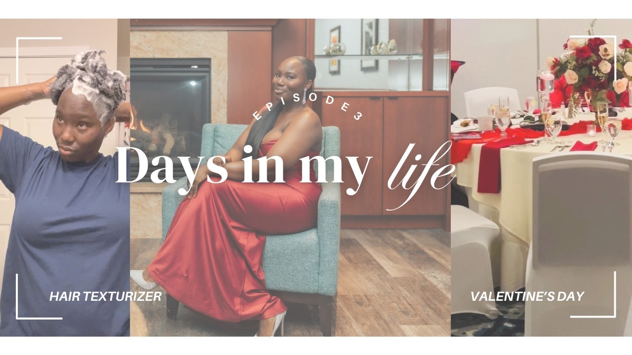 Texturized My 4C Hair  + Valentine’s Love Lounge 💕 | Vlog Ep 3