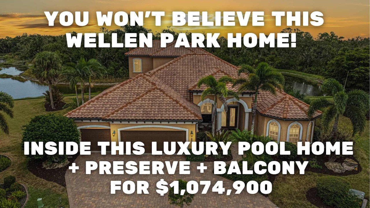 Inside This Luxury Florida Home with Private Pool, Balcony & Preserve View | Wellen Park Living
