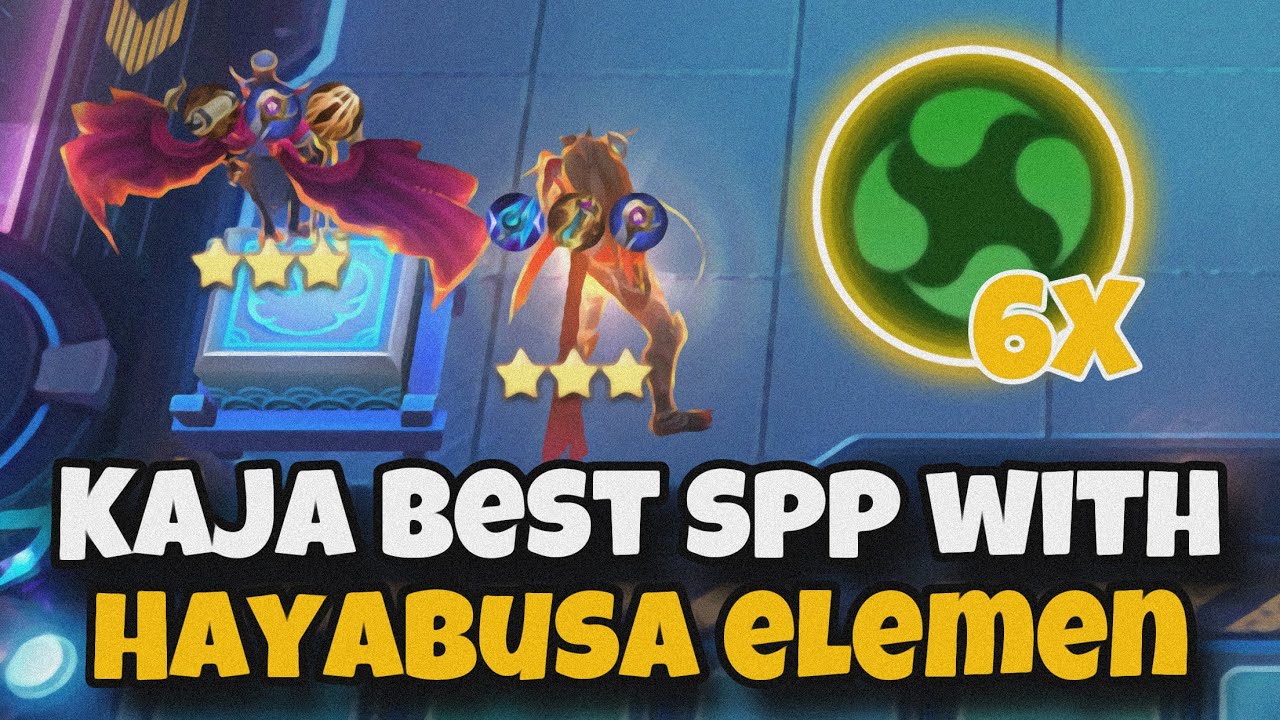 THE BEST SPP KAJA WITH THE BEST HYPER HAYABUSA ELEMENTALIST | MAGIC CHESS MLBB