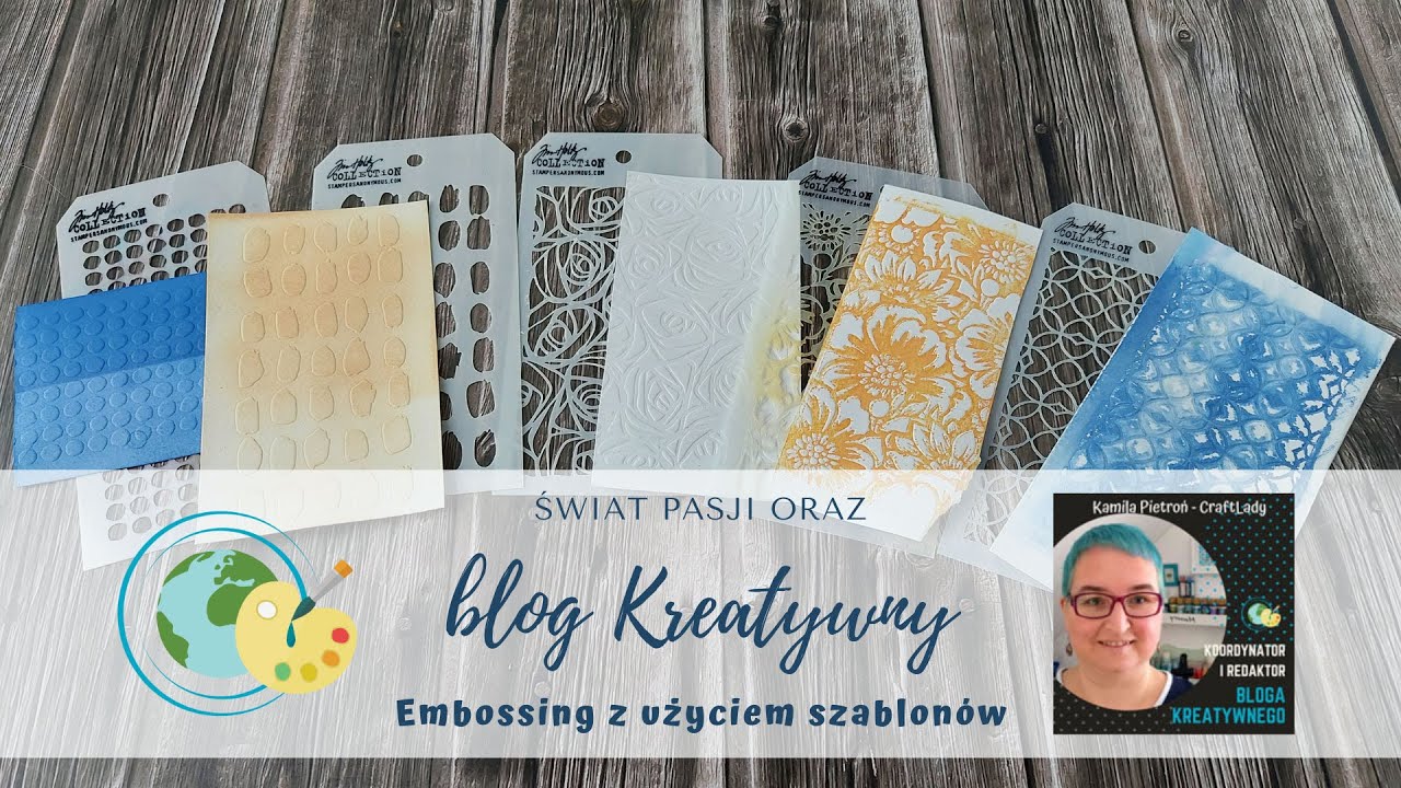Embossing z użyciem szablonów i maszynki
