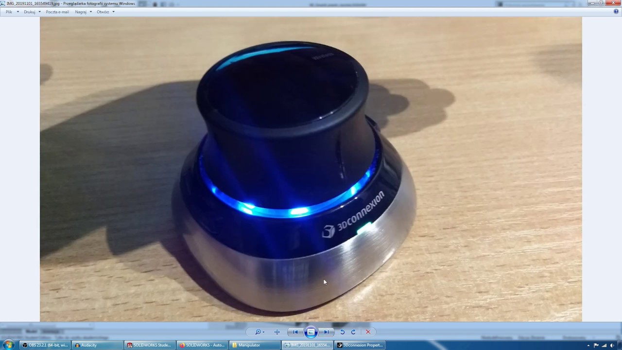 [#76] Manipulator SpaceMouse 3Dconnexion. Nawigacja obszarem roboczym w modelowaniu 3D i nie tylko.