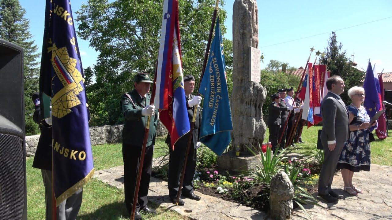 70. obletnica odkritja spomenika žrtvam NOB. Orlek pri Sežani, 22.06.2024