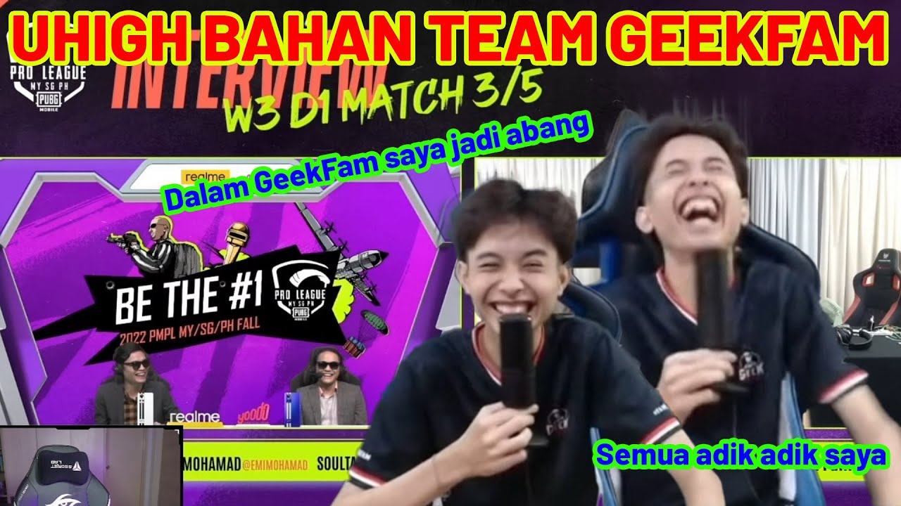 UHIGH BAHAN GEEKFAM & BIGETRON RA SELEPAS DAPAT CHICKEN DINNER