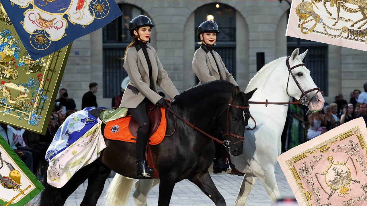 Which Hermes Scarves Were on Kendall Jenner & Gigi Hadid's Horses at Vogue World 2024?