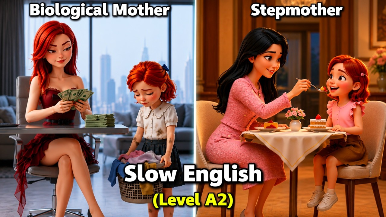 Biological Mother Exploited Her For Money...But Stepmother Truly Loved Her | Slow English (Level A2)