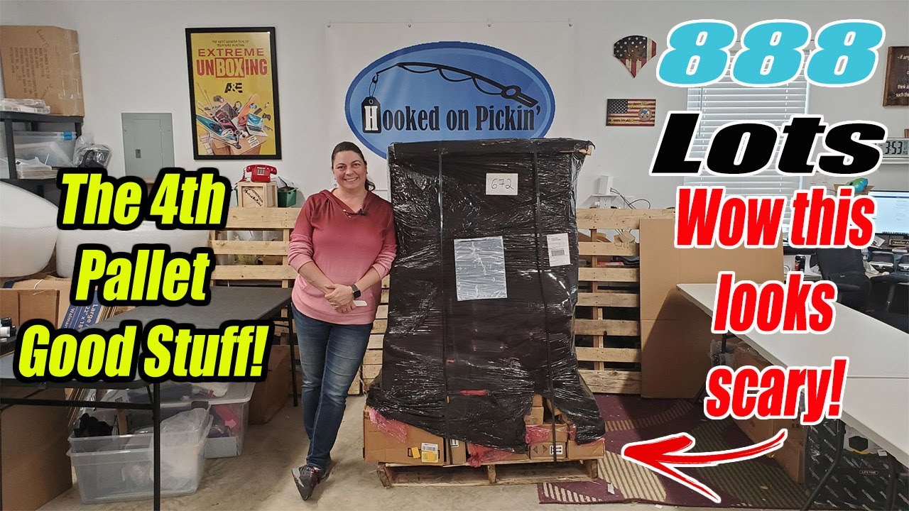 888 lots Pallet Unboxing - Pallet Number 4 - I got some really expensive stuff!  Online Reselling