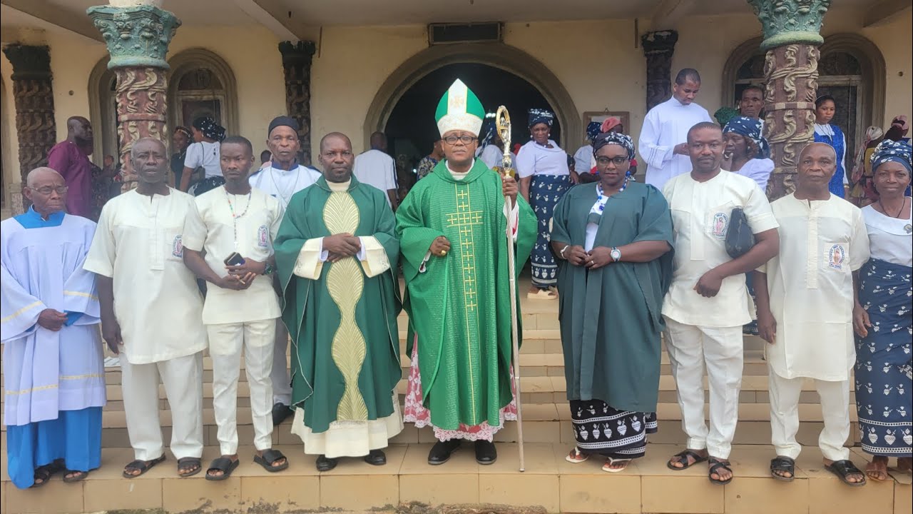 Reception of our auxiliary bishop of Orlu Diocese at St. Michael's Catholic Parish Nkume