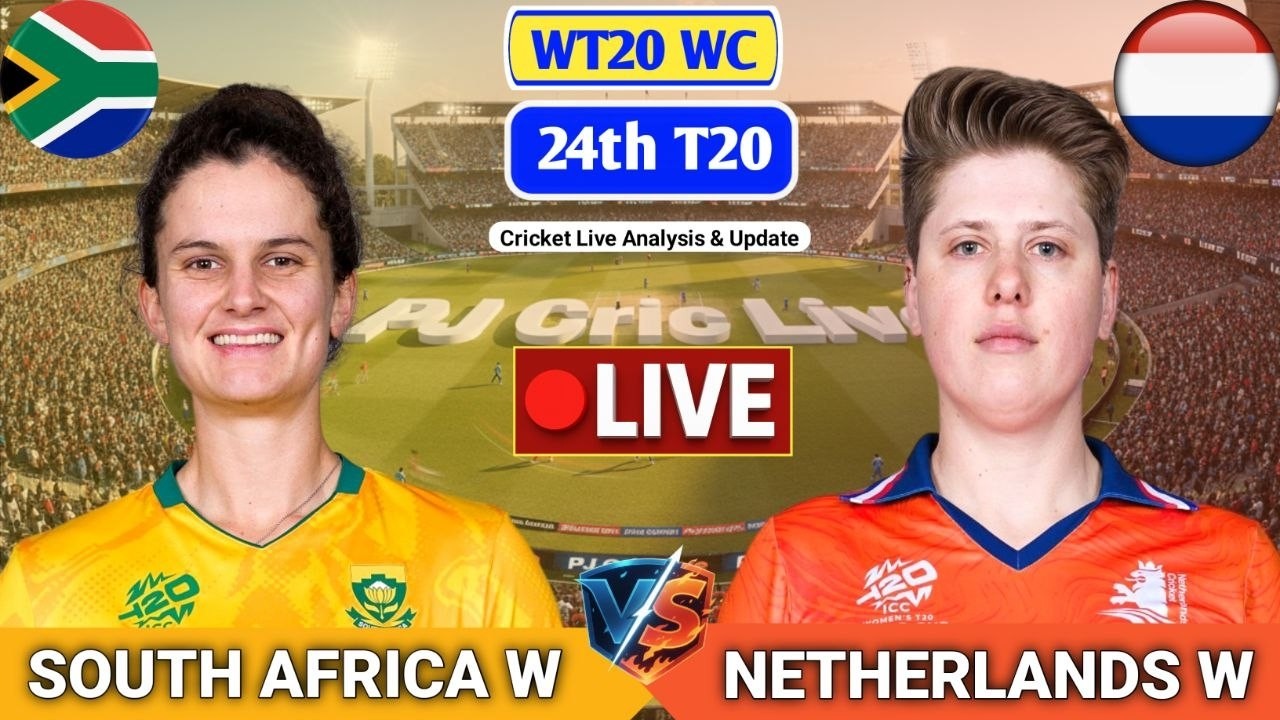 South Africa Women Vs Netherlands Women 24th T20 Match | Live Score Analysis & Discussion