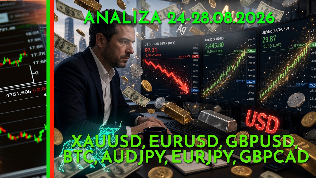 Analiza 24-28.08.2026. XAUUSD, EURUSD, GBPUSD, BTC, AUDJPY, EURJPY, GBPCAD