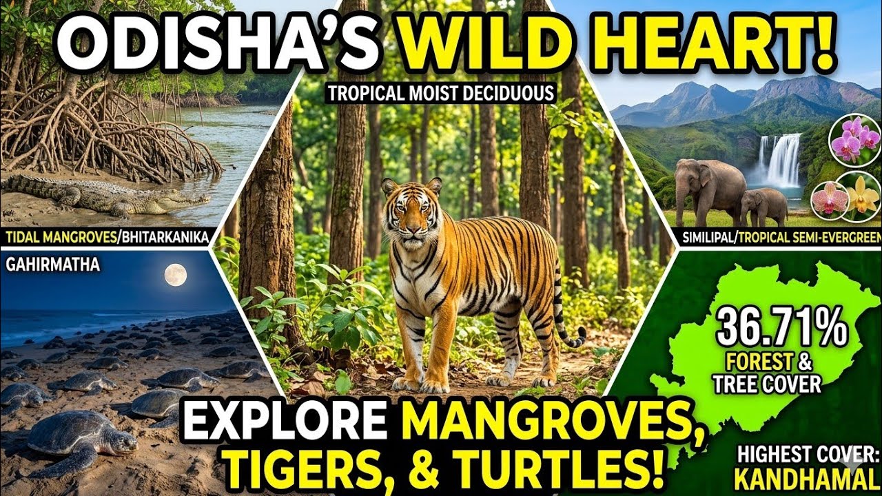 ଓଡିଶାର ଜଙ୍ଗଲ | Forests of Odisha | Odisha Geography GK | B.Ed / OTET / OSSC Important