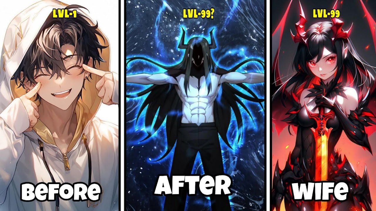 { Ep-1/8 } Levling with monsters [ Demon lord ] | Hindi explanation manhua ||