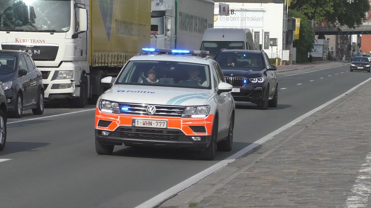 Ziekenwagen Gent + Politie Tiguan & Unmarked BMW X5 met spoed naar onbekende interventies in Gent