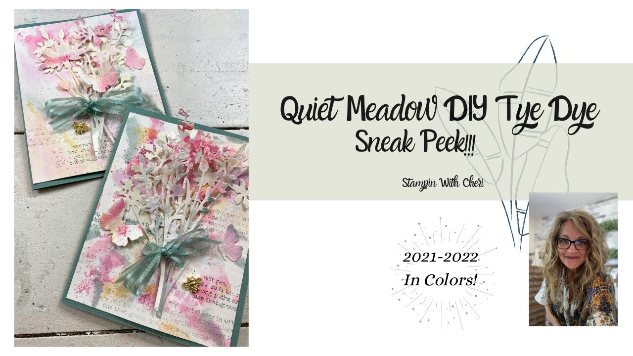 Sneak Peek In Colors DIY Tie Dye With Quiet Meadows Stampin' Up!