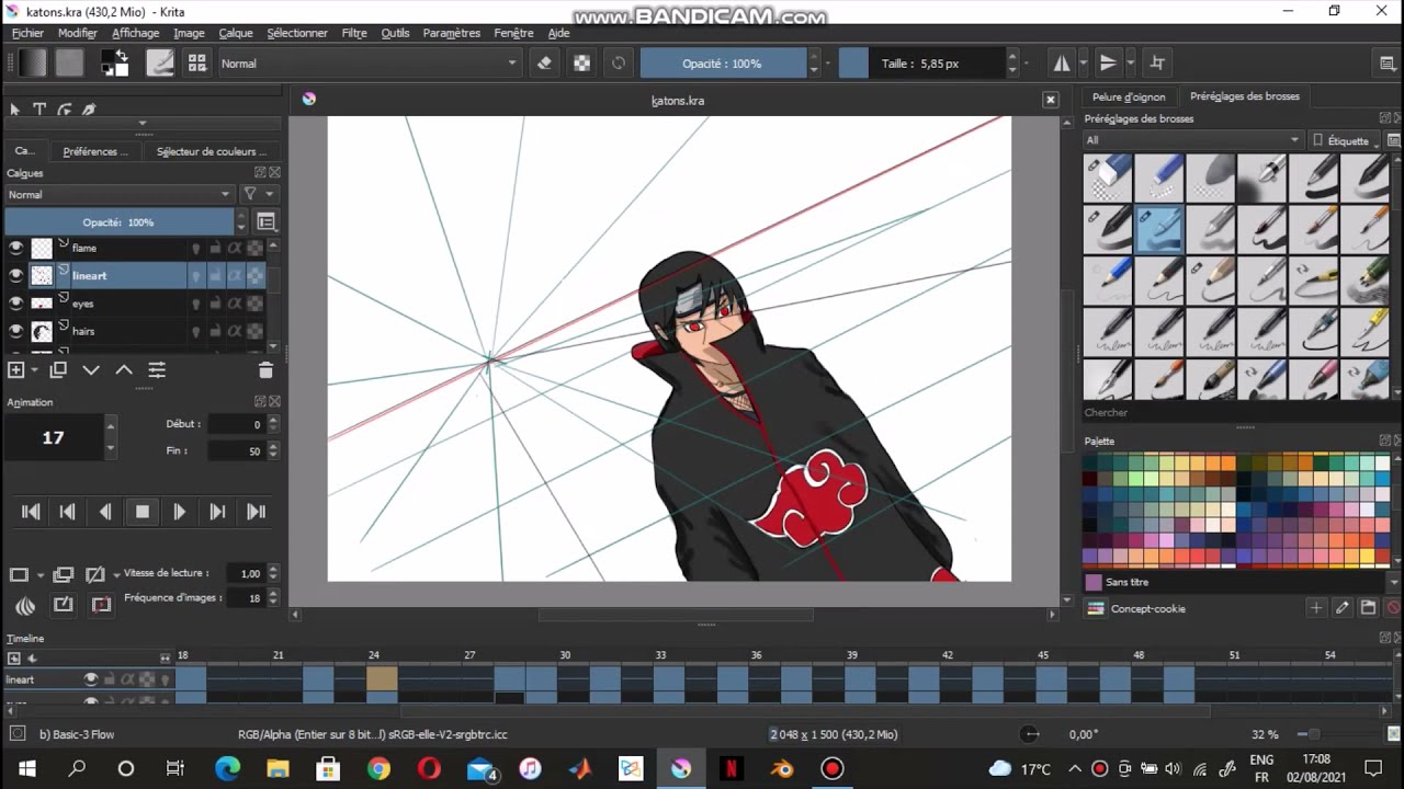 Itachi Katon animation