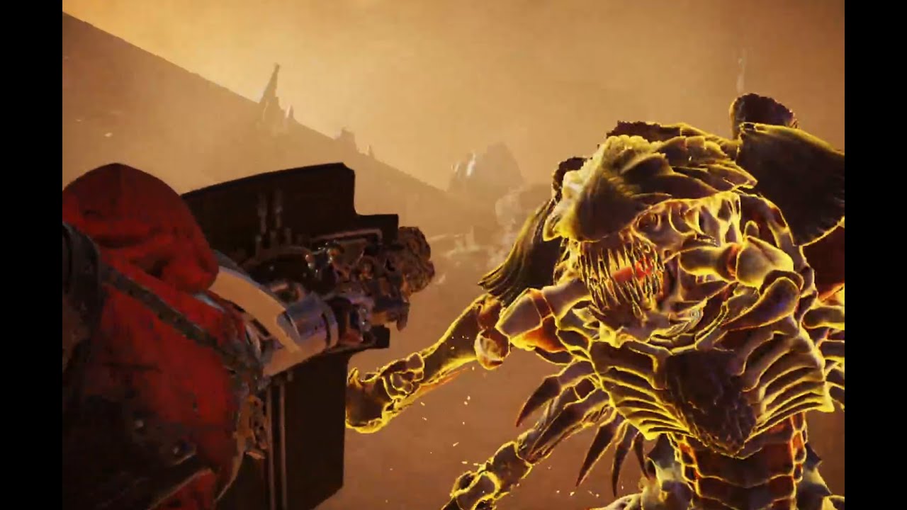 Space Marines 2 Exfiltration Mission - Weekly Stratagem HARD Mode (Carnifex runs itself off the map)