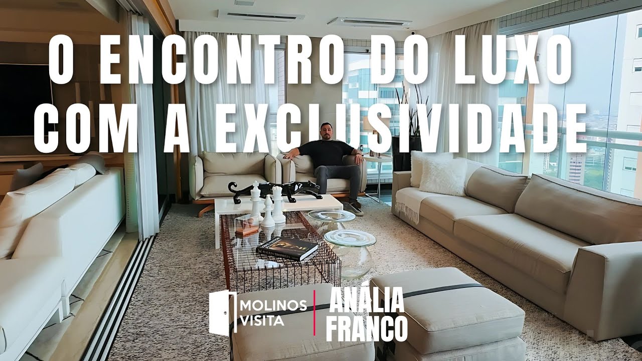 APARTAMENTO LUXUOSO DE R$6.500.000 COM UM LIVING DE TIRAR O FÔLEGO NO JARDIM ANÁLIA FRANCO! | MC4021