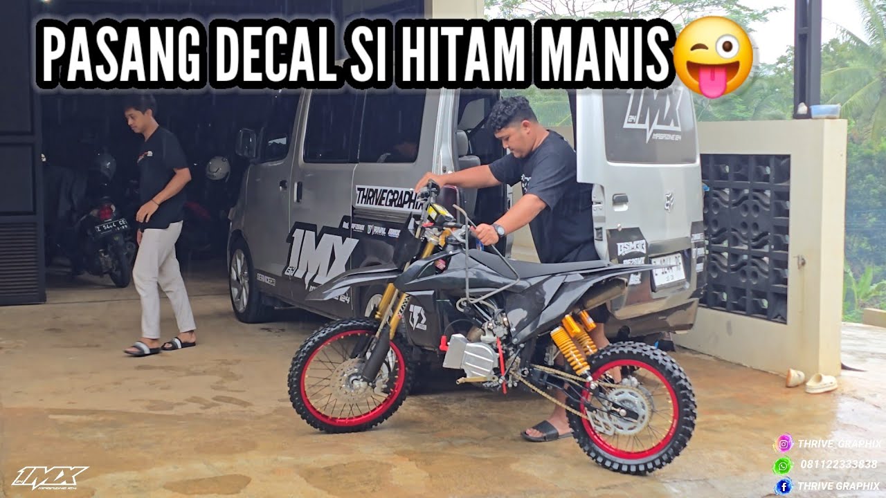 BIAR TAMBAH MANIS PASANG DECAL DULU NIH !! Bebek modif 2tak!!!