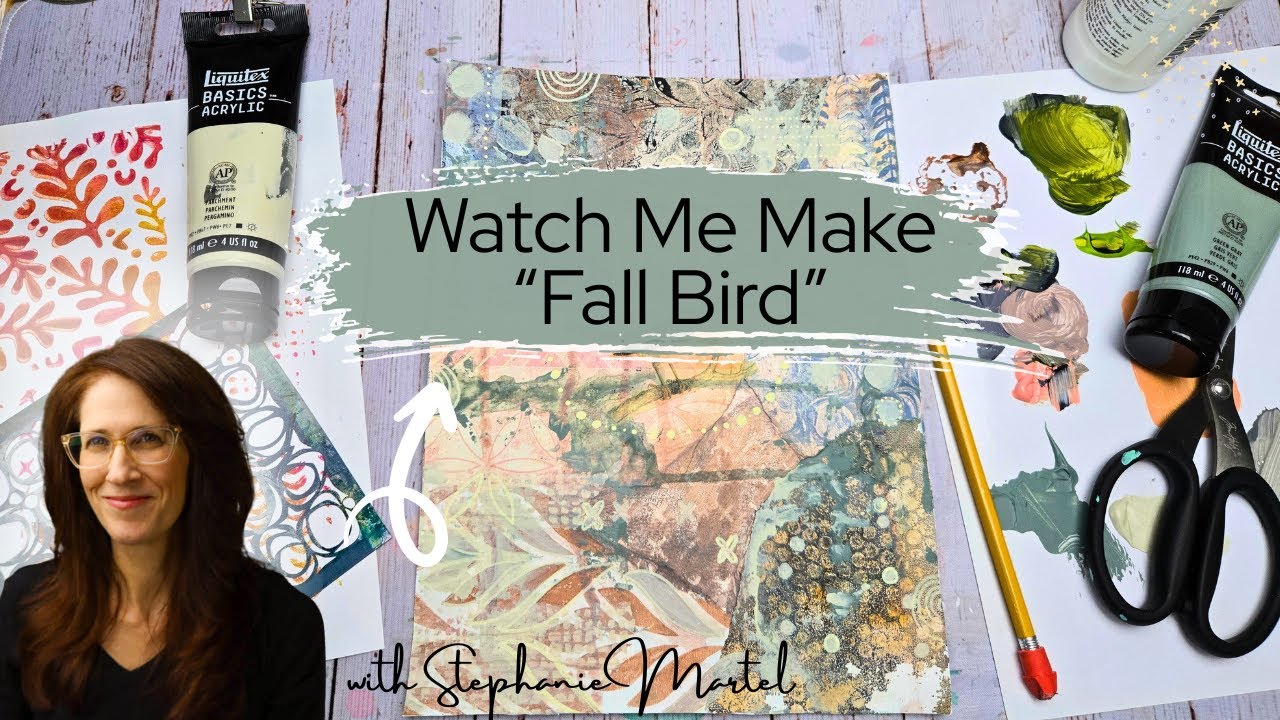 Mixed Media Collage Tutorial: Fall Bird + Shifts in Seasons & Energy