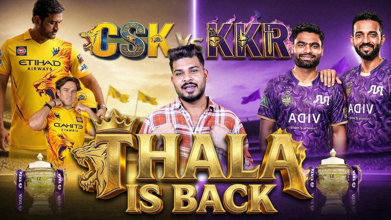 ⚡CSK vs KKR IPL 2026 Match Prediction | Chennai vs Kolkata - Why Spinners Will Dominate Chepauk ?