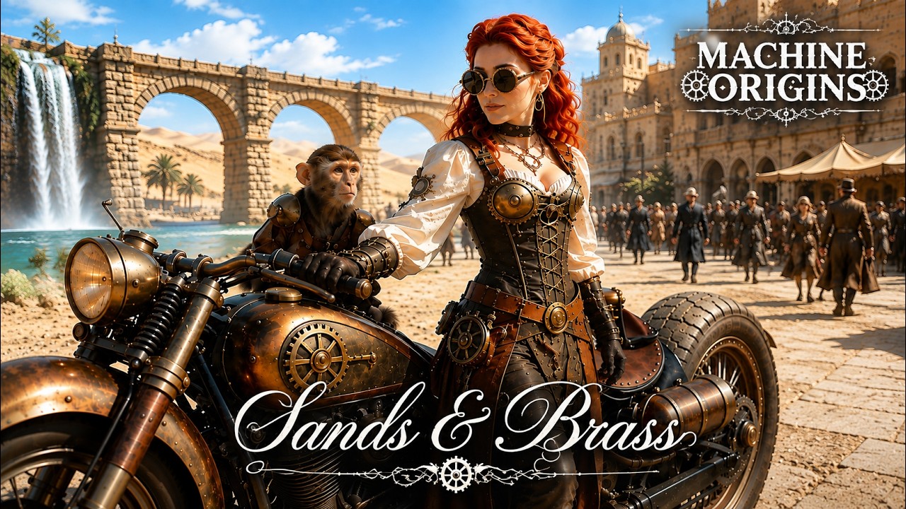The Brass Desert That Doesn't Exist | Steampunk Tour in 4K RetroFuture Deep House Exp.