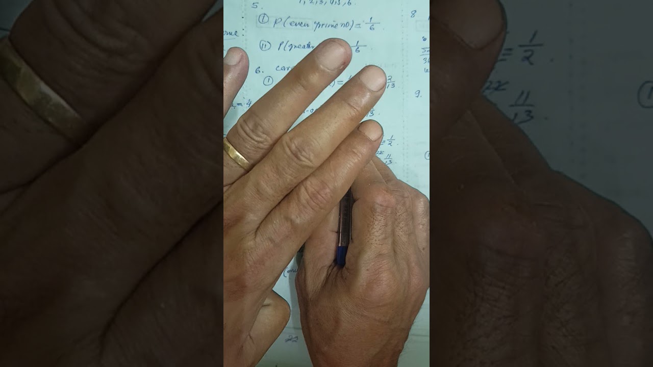 Class 10, maths(CH), Ex 18(all), Probability.