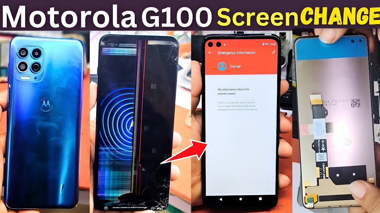Motorola G100 Screen Replacement How To Change Moto G100 display Moto G100 Lcd Change All Phone Fix