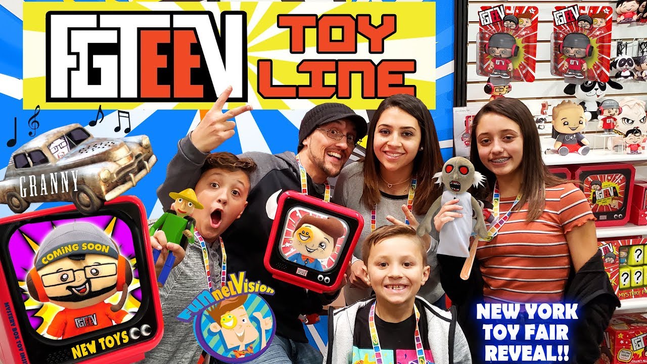 FGTEEV TOYS!! Granny's House & Baldis Basics Huge Reveal (FUNnel Fam New York Toy Fair Vlog)