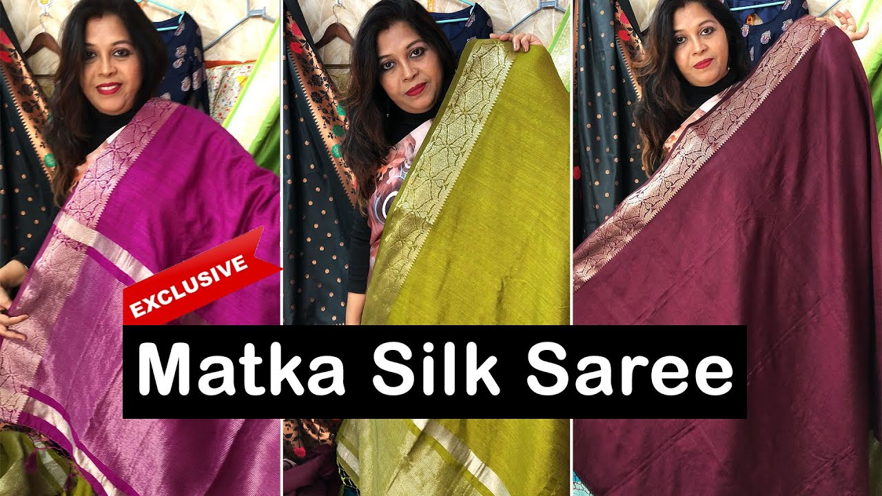 Traditional Matka Silk Saree Designs | Booking Number 8583944092