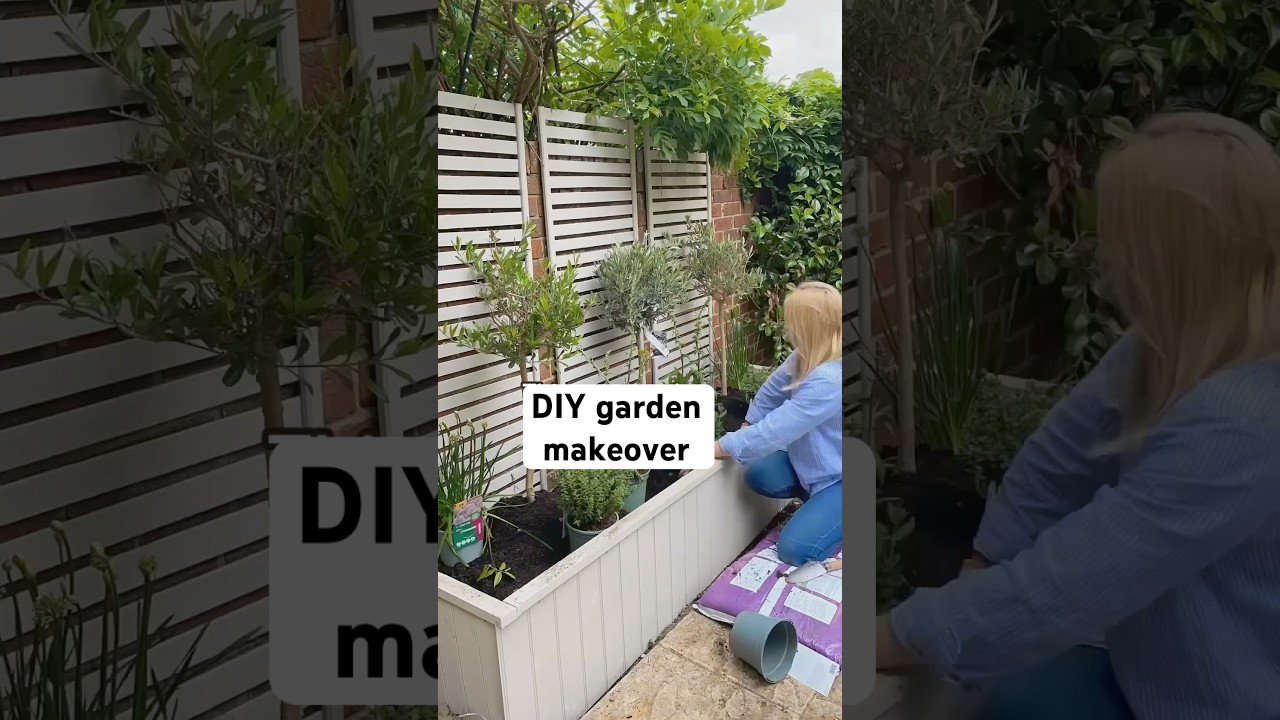 DIY garden makeover - #diygardening #diy #beforeandafter #gardening