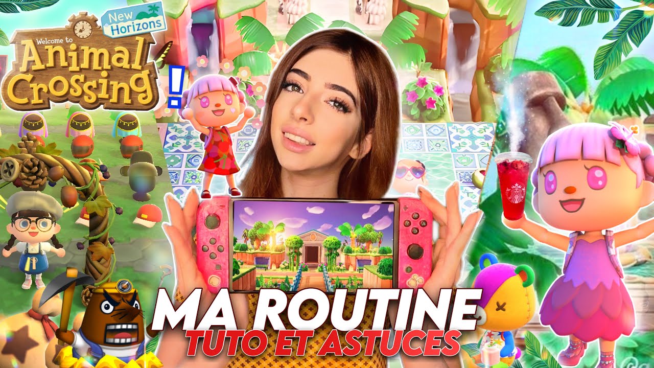 MA ROUTINE DANS ANIMAL CROSSING NEW HORIZONS ! ✨🌷 (idées & déco)
