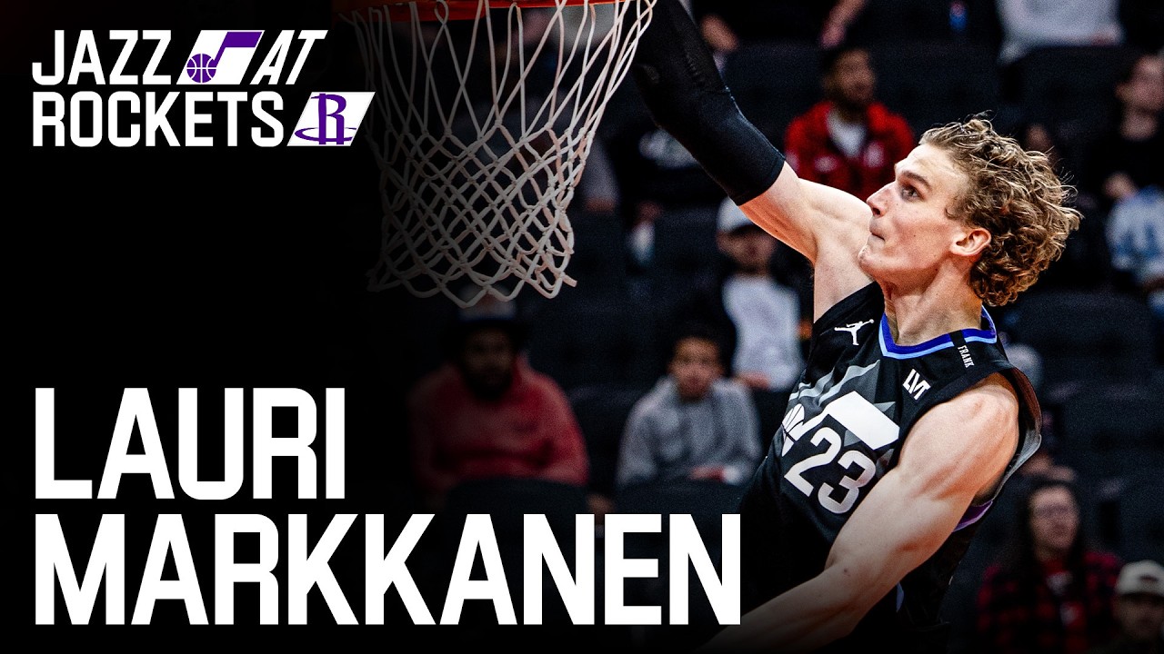 LAURI MARKKANEN goes for 29 IN HOUSTON 🤠 | UTAH JAZZ