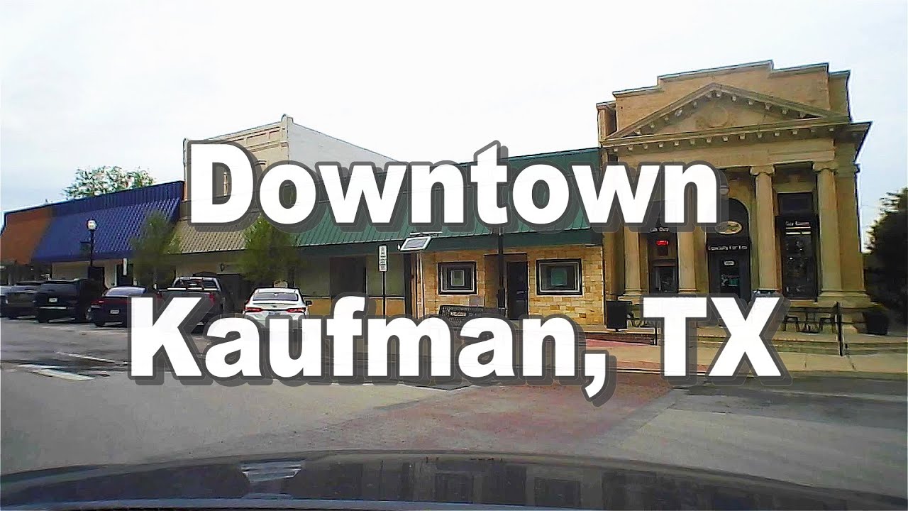 Driving Downtown Kaufman, TX (Dash Cam)