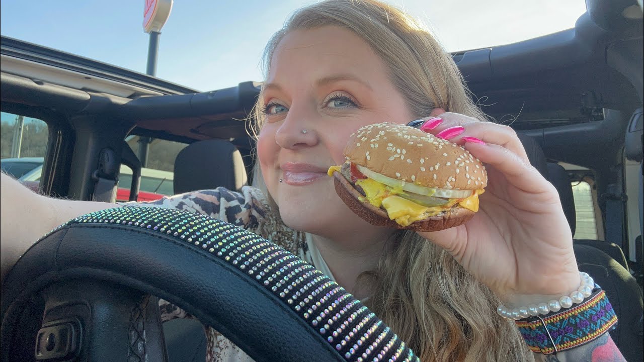 Burger King🍔Eat With Me 😃Cheesy Tator Tots &Chesseburger