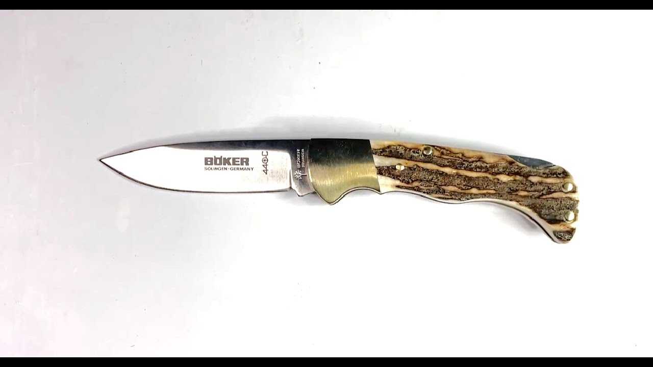 Boker 440C Stag Folder