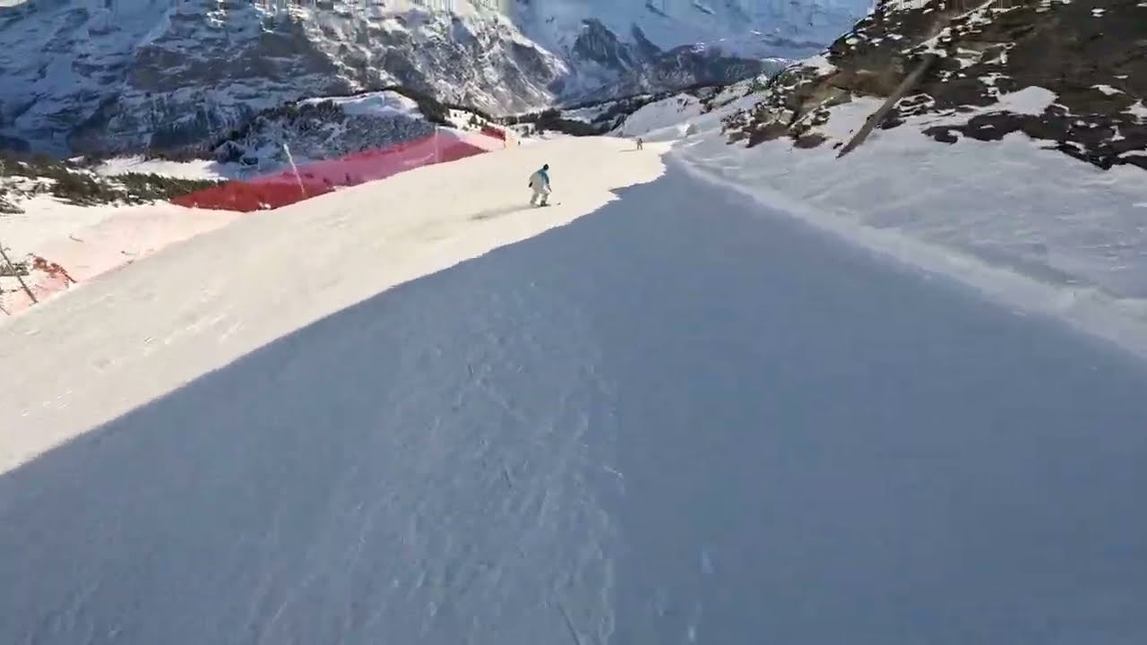 Piste 17 black, 15 red, 16 black, 5 red, Lauterbrunnen-Mürren, Switzerland