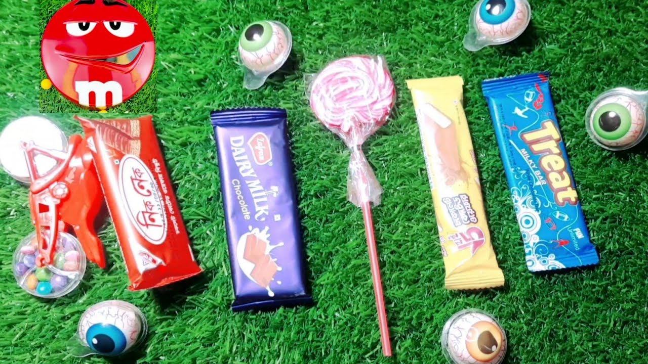 Satisfying video Asmr lollipops candy and chocolate gummy candy unboxing video Asmr | candy crunch 4