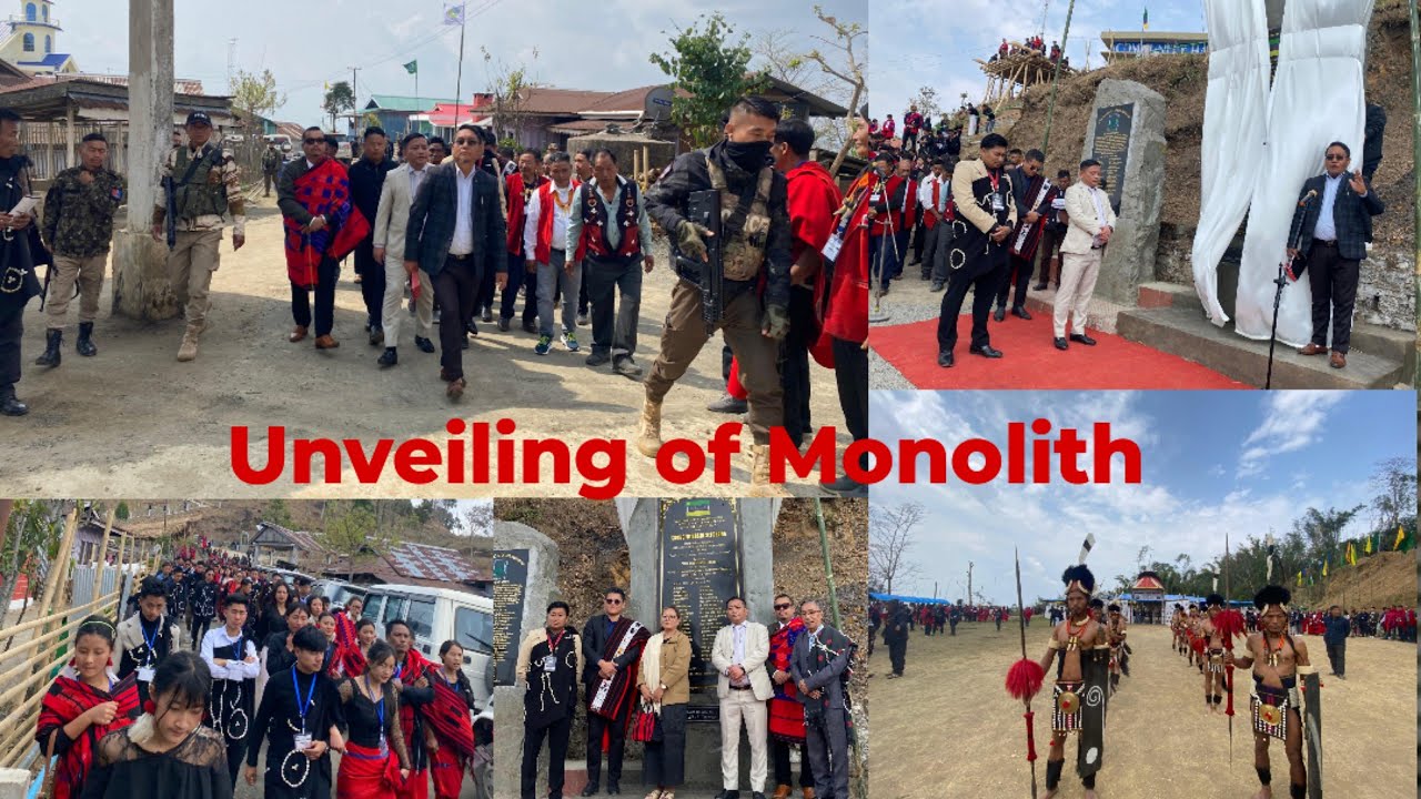 Unveiling of Monolith Shri.P.Bashang Mongba Chang Hon’ble Mnstr Housing & Mechanical Engineering GoN