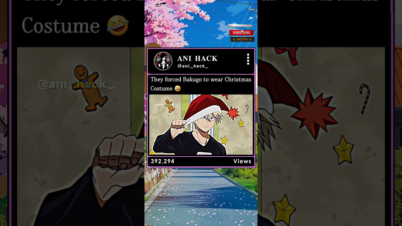 Bakugo wearing Christmas Dress 😅  #myheroacademia#edit#amv#mha#bnha#anime