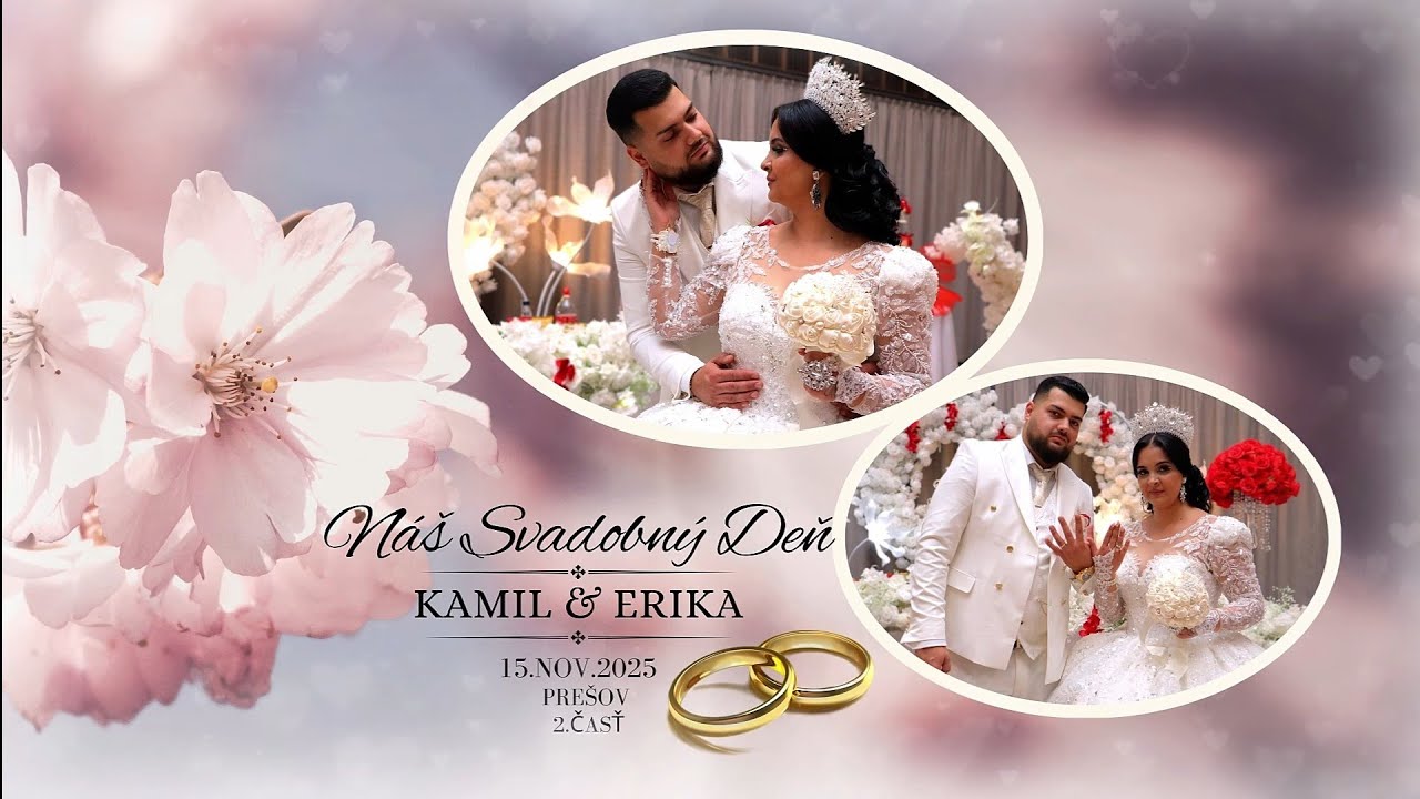 ❤️Náš Svadobný Deň *Kamil & Erika* 2.Časť 