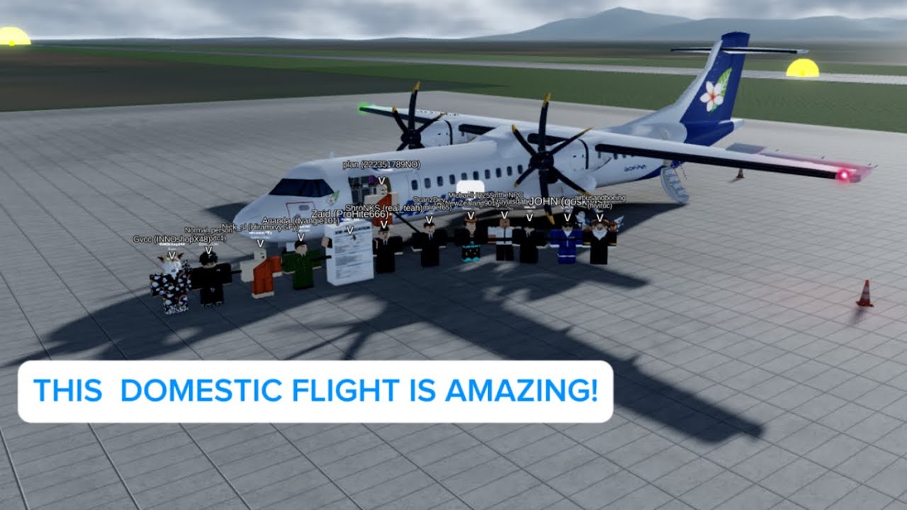 (FIRST REVIEW VIDEO) THIS DOMESTIC FLIGHT IS AMAZING! [-] Lao Airlines Roblox review