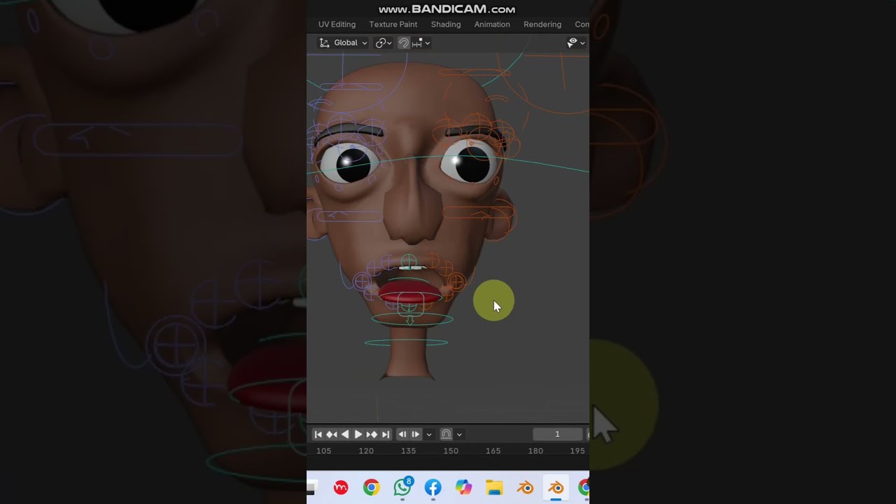 Rig facial en blender facil #animation #historia